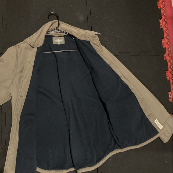 LL Bean Fleece Lined Jacket Shirt - Picture 4 of 8